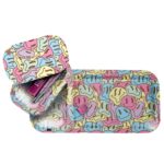 V-Syndicate Duotray Smiley Metal Rolling Tray with Removable Stash Tray 32x16cm