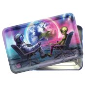 V Syndicate Syndicase Plus Blunt Orbit Rolling Tray with Storage Tin Box 3