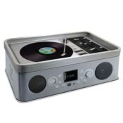 V-Syndicate Syndicase Plus Record Player Rolling Tray with Storage Tin Box