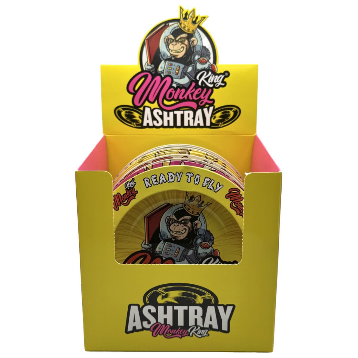 Monkey King Monkey Metallic Ashtray (15pcs/display) Monkey King Monkey Metallic Ashtray (15pcs/display)