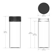 Chubby Gorilla Aviator CR Container 240ml Dimension
