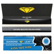 Diamond Leaf King Size Wide Slim Rolling Papers 50pcsdisplay 1