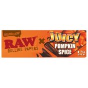 RAW X Juicy Pumplin Spice 1 14 Size Rolling Papers 24pcsdisplay 1