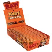 RAW X Juicy Pumplin Spice 1 1/4 Size Rolling Papers (24pcs/display)