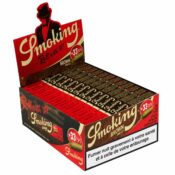 Smoking Brown King Size Slim Rolling Papers + Tips (24pcs/display)