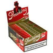Smoking Gold King Size Slim Rolling Papers + Tips (24pcs/display)