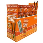 aHemper Pre-Rolled King Size Hemp Cones + Paper Tip 2-Pack (12pcs/display) Mango
