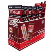 Hemper Pre-Rolled King Size Hemp Cones + Paper Tip 2-Pack (12pcs/display) Sweet
