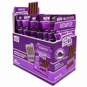 Hemper Pre Rolled Mini Size Hemp Rolls Paper Tip 4 Pack 12pcsdisplay Grape 8