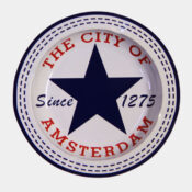Posacenere in Metallo Blue Star City of Amsterdam