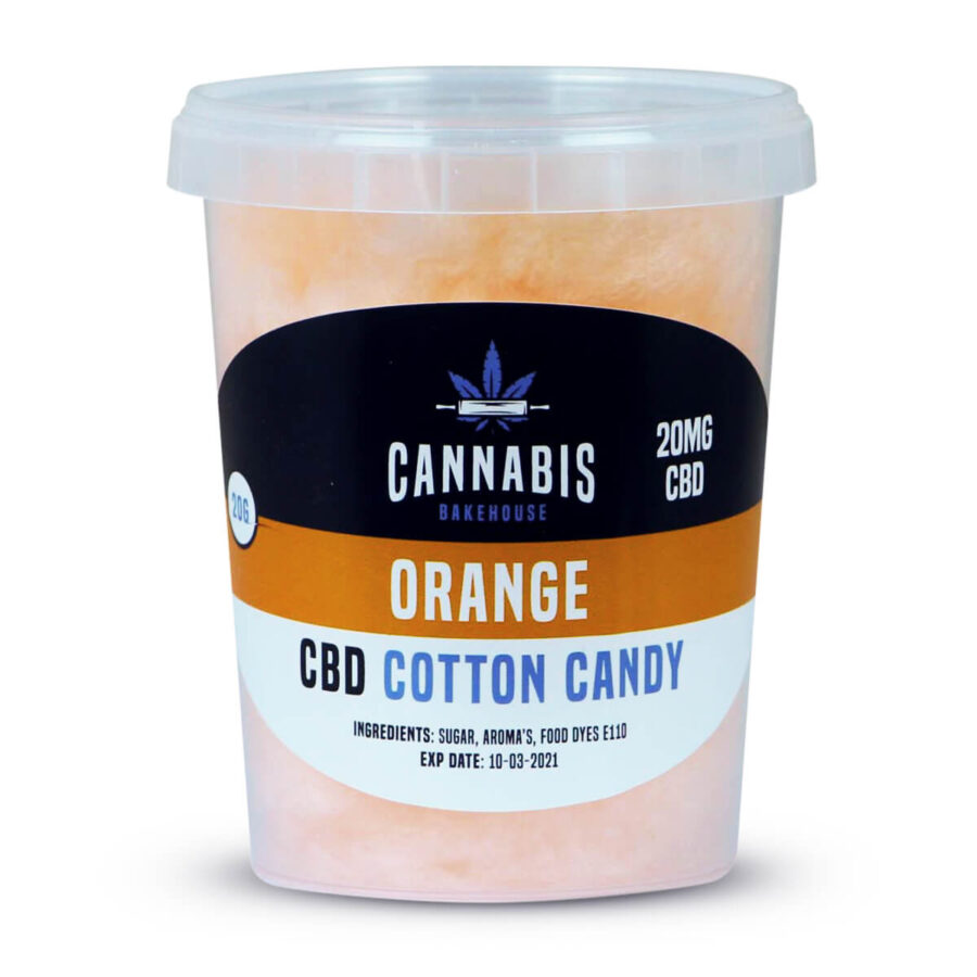 Cannabis Bakehouse Zucchero Filato 20mg CBD gusto Arancia (20g)
