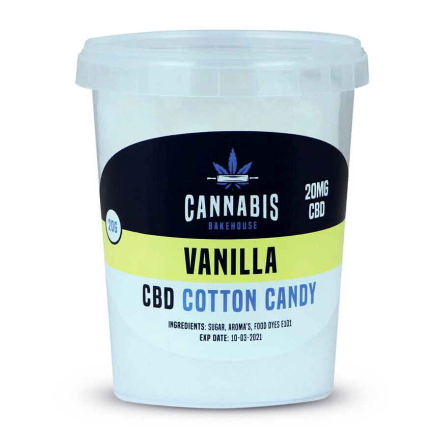 Cannabis Bakehouse Zucchero Filato 20mg CBD gusto Vaniglia (20g)