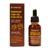 Enecta Olio di CBD 5% 1500mg per animali domestici con Omega 3 e Vitamina E (30ml)