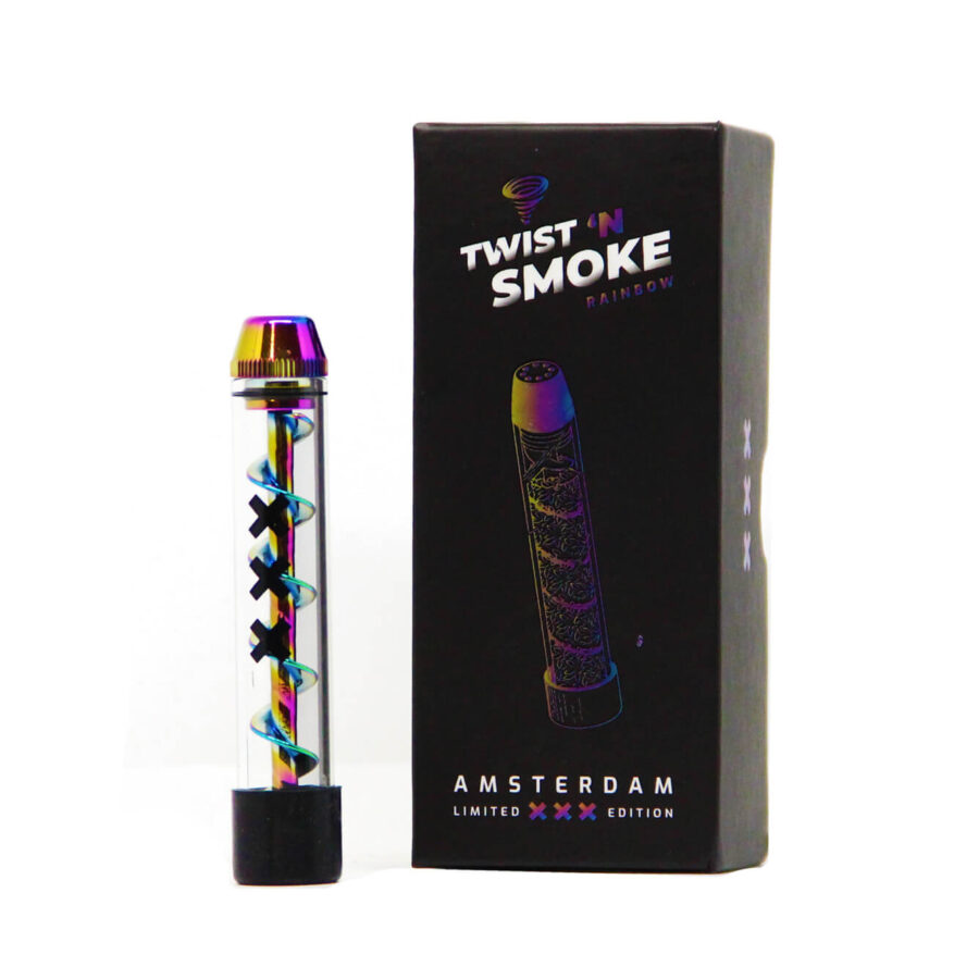 Twist 'n Smoke Twisted Glass Blunt Arcobaleno Amsterdam Edizione Speciale