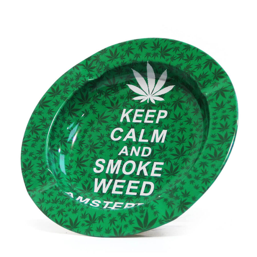 Posacenere in Metallo Keep Calm And Smoke Weed