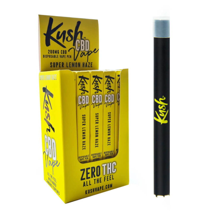 Kush CBD Vape OG Super Lemon Haze 40% CBD Penna usa e getta (20pezzi/display)