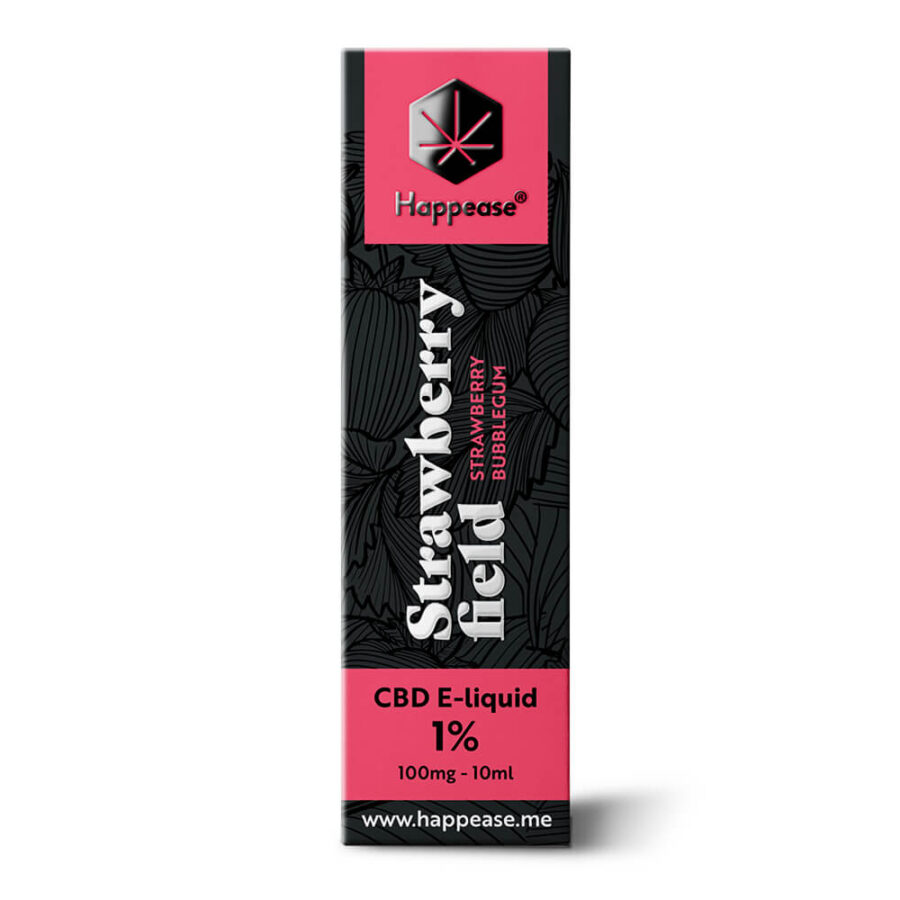 Happease CBD E-Liquid Strawberry Field 1% - 100mg (10ml)