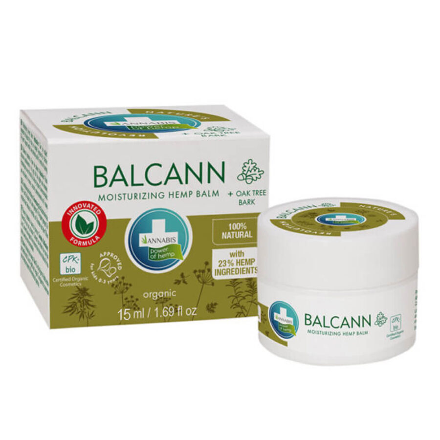 Annabis Balcann Balsamo Idratante alla Canapa con Corteccia di Quercia (15ml)