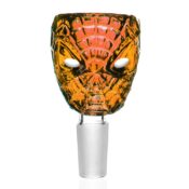 wholesale Spider Face Amber Glass Bong Bowl