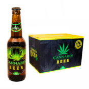Birra Aromatizzata alla Cannabis 4.5% Mix Gold e Green Leaf 330ml (54box/1.296birre)