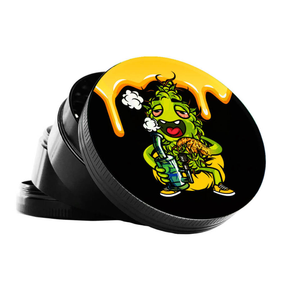 Best Buds Dab-All-Day Grinder in Metallo 4 Parti - 50mm (12pezzi/display)