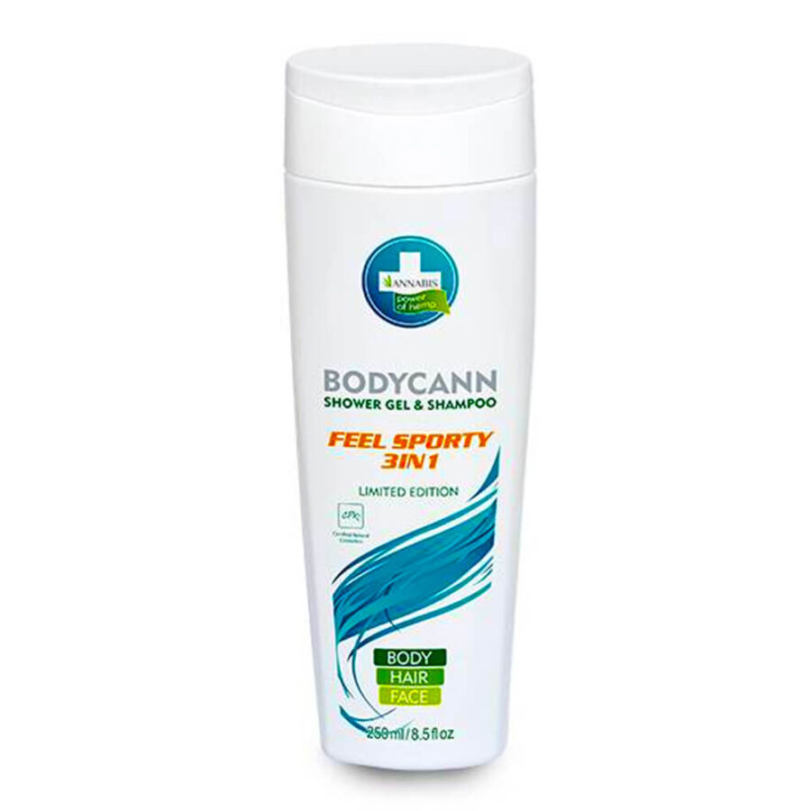 Annabis Bodycann Shower Gel e Shampoo Feel Sporty 3 in 1 (250ml)