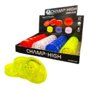 Champ High Mini Grinder in Plastica Colori Misti 3 Parti - 42mm (24pezzi/display)
