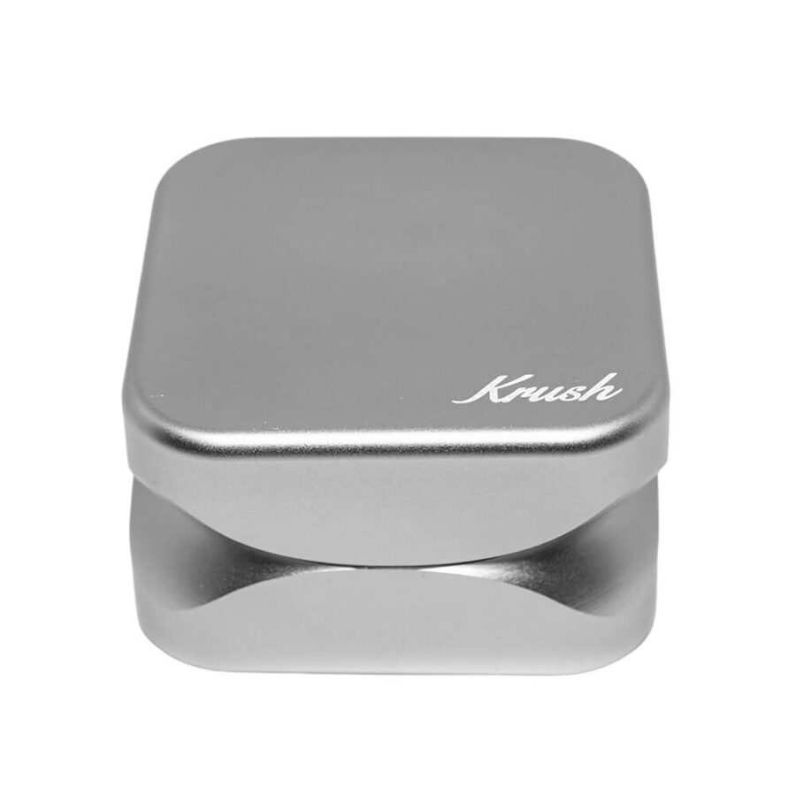Krush Kube 3.0 Grinder Argento in Alluminio 2 Parti - 55mm