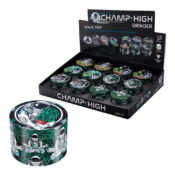 Champ High Space Trip Grinder in Metallo 4 Parti - 50mm (12pezzi/display)