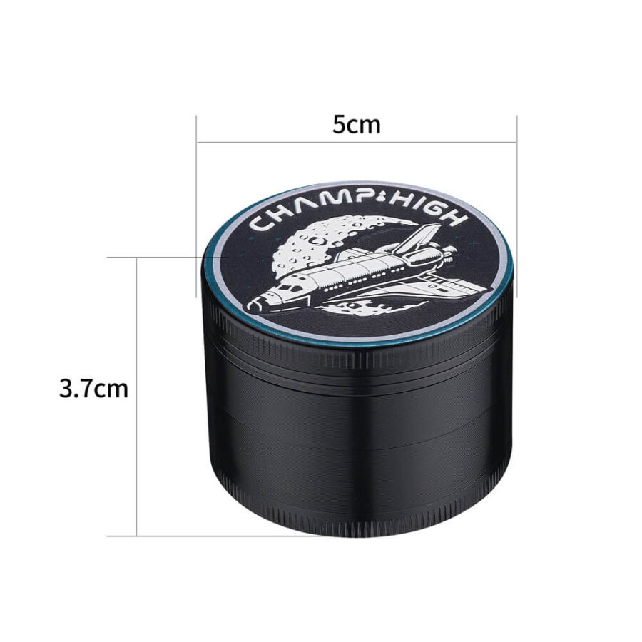 Champ High Grinder in Metallo Space Patch 4 Parti - 50mm (12pezzi/display)