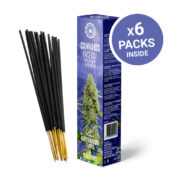 Bastoncini d'incenso profumati mirtillo e foglie fresche di cannabis (6 confezioni/display)