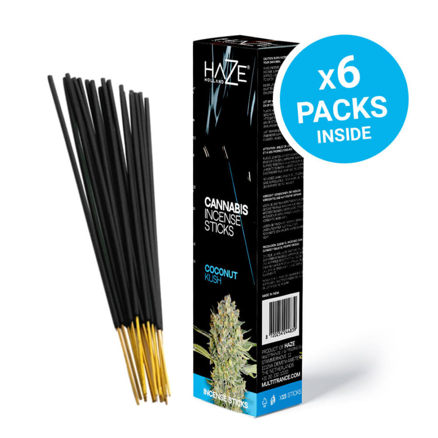 Haze Incenso aromatizzato alla Cannabis Kush (6 confezioni/display)