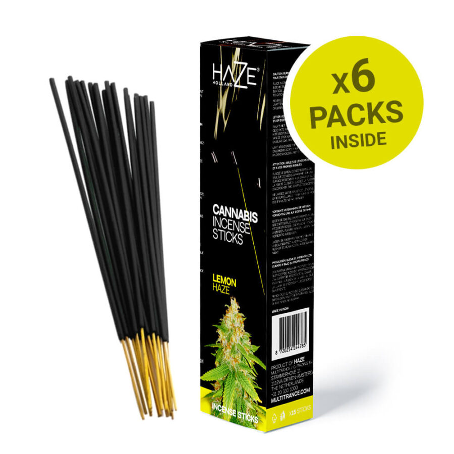 Haze Incenso aromatizzato alla Cannabis Limone (6 confezioni/display)