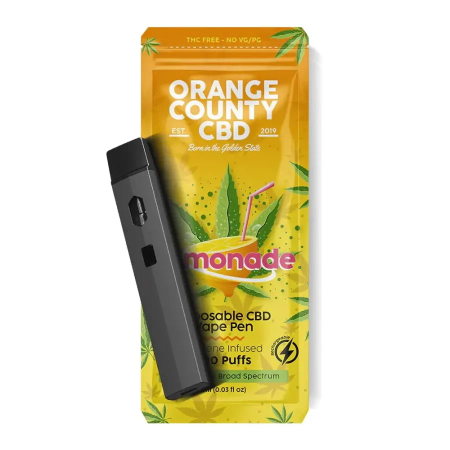 Orange County CBD 1ml Sigaretta Elettronica 600mg CBD Lemonade (10pezzi/display)