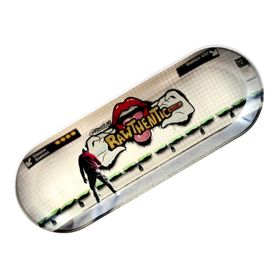 RAW Skate Vassoio per Rollare Deck Graffiti 42cm