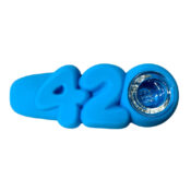 Pipa in Silicone 420 Blu 10cm
