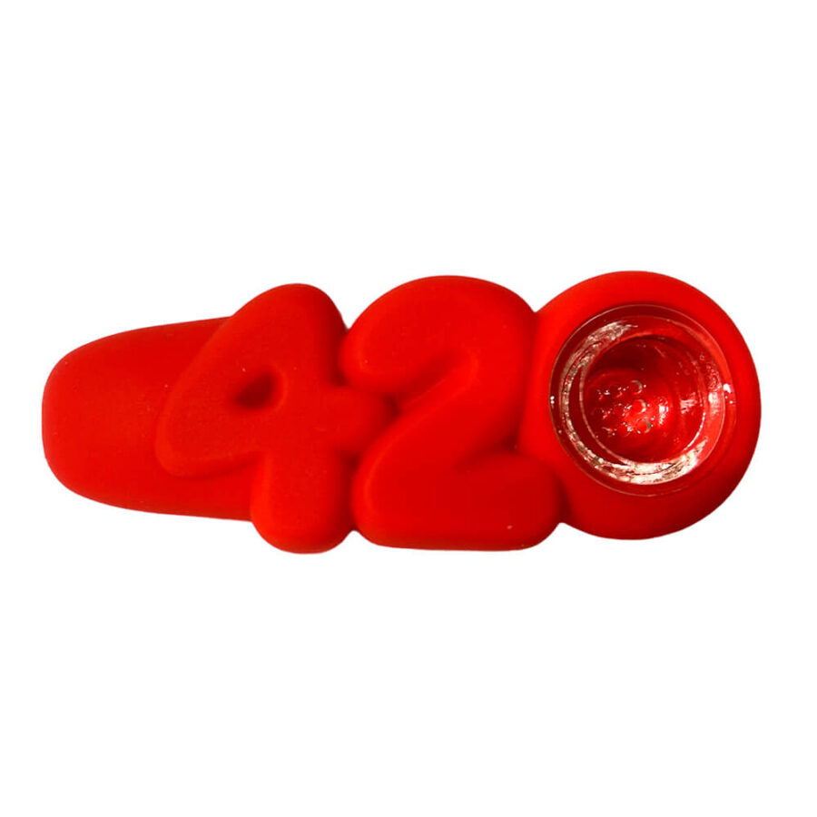Pipa in Silicone 420 Rossa 10cm