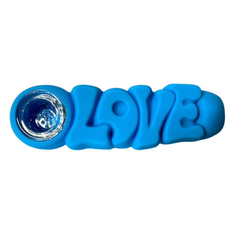 Pipa in Silicone Love Blu 12cm