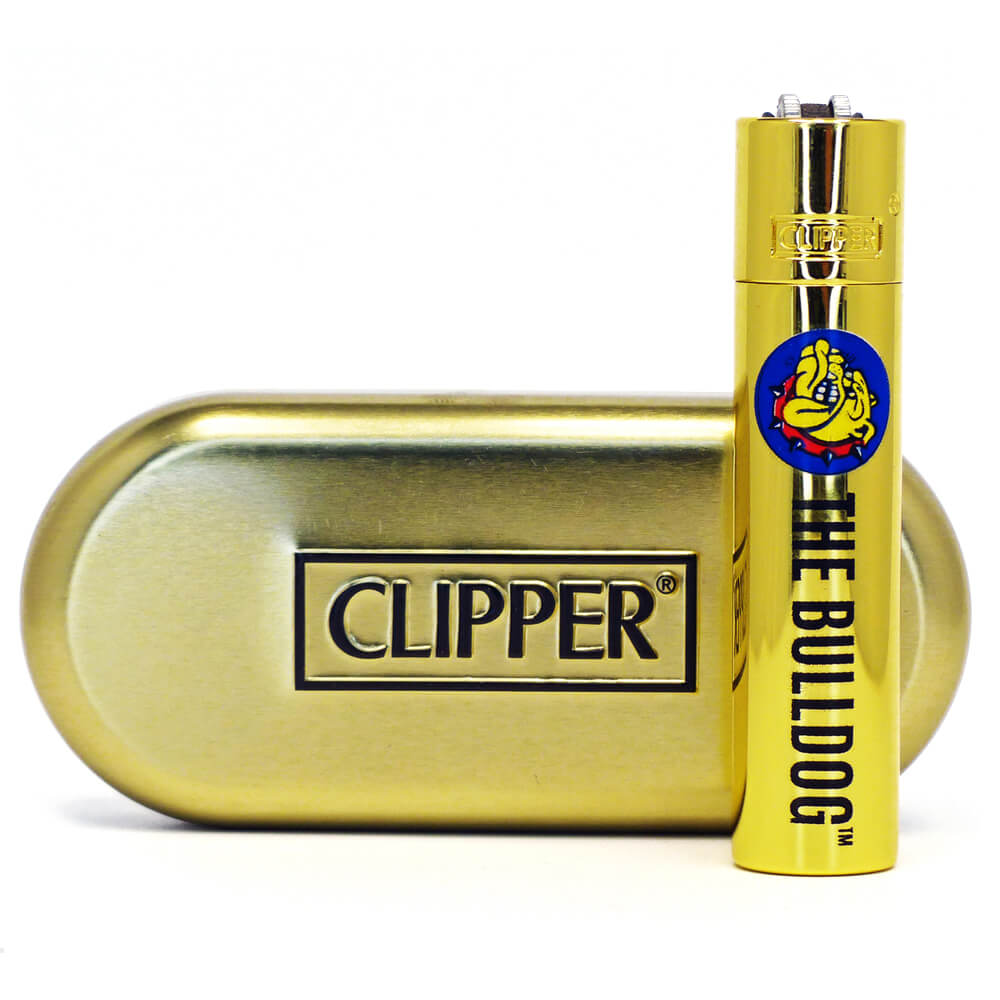 Clipper Accendini The Bulldog Oro Metallizzato Ingrosso
