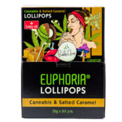 Euphoria Cannabis Lecca Lecca Caramello Salato (25gx100pcs)