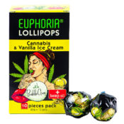 Euphoria Cannabis Lecca Lecca Gelato alla Vaniglia (12packs/masterbox)