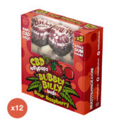 Bubbly Billy Buds Lecca Lecca Sour Lampone 10mg CBD 5pz per Confezione (12confezioni/display)