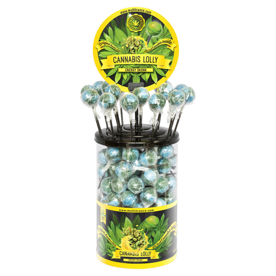 Lecca Lecca Cannabis Box Energy Skunk (100pezzi/display)