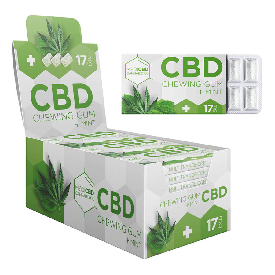 Chewing Gums alla Cannabis e Menta 17mg CBD (24pezzi/display)