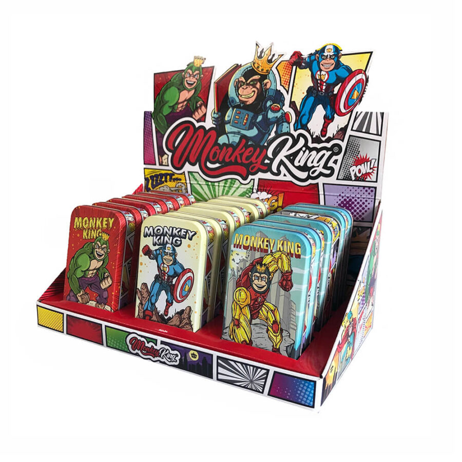 Monkey King Box in Stagno e Metallo Edizione Supereroi (18pz/display)