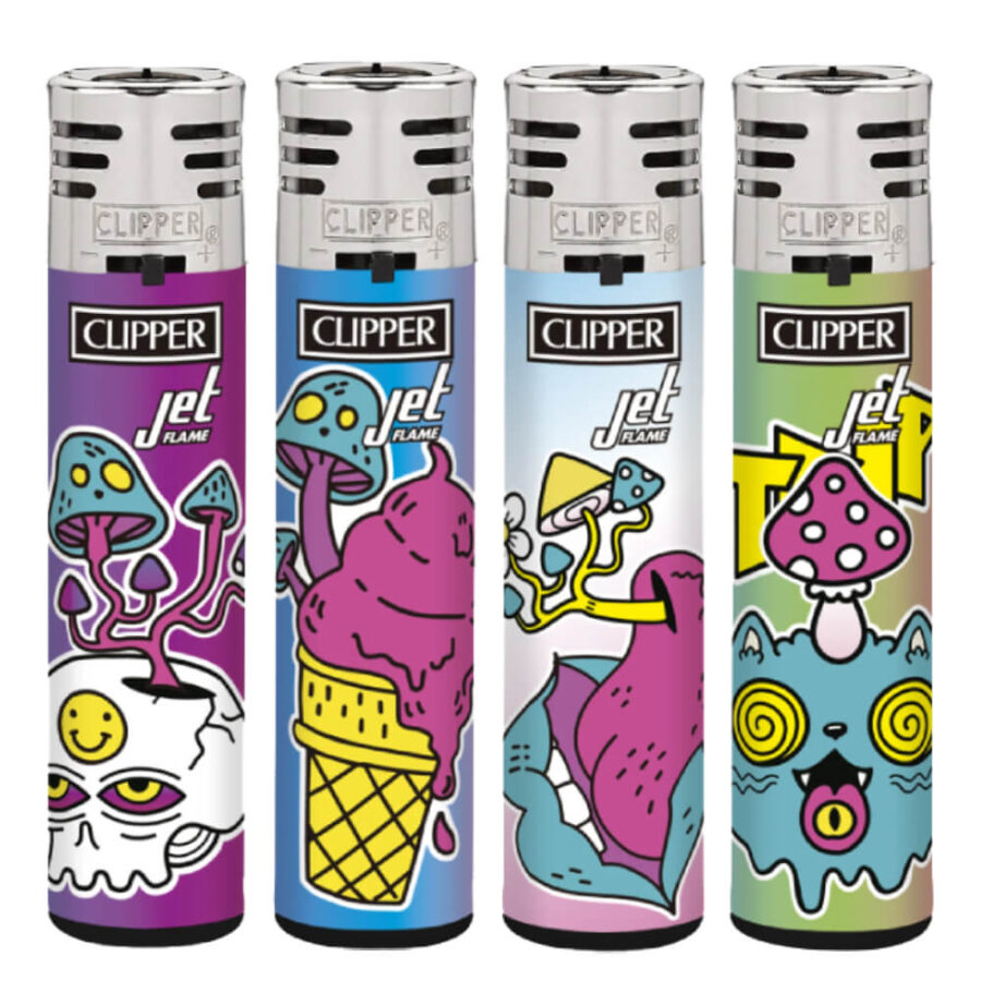 Clipper Accendini Jet Flame Psychedelic (24pezzi/display)