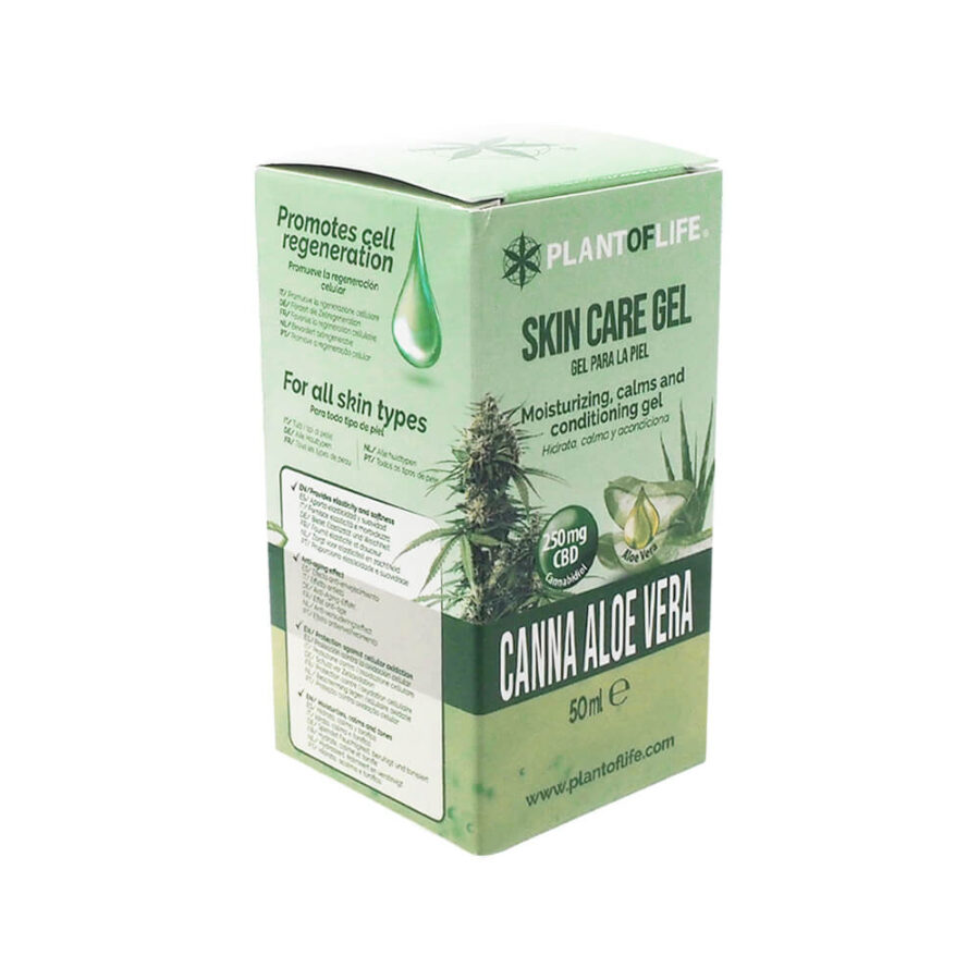 Plant of Life Gel per Skincare Canna Aloe Vera 250mg CBD (50ml)