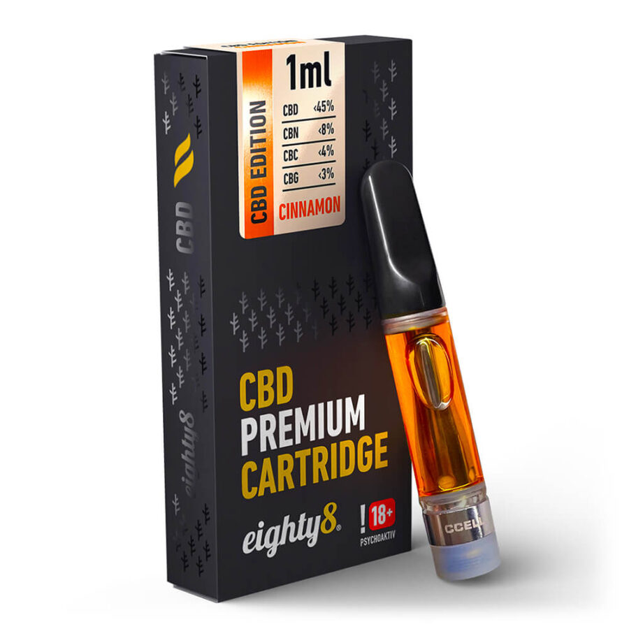 Eighty8 Cinnamon 45% CBD Cartuccia (10pezzi/display)