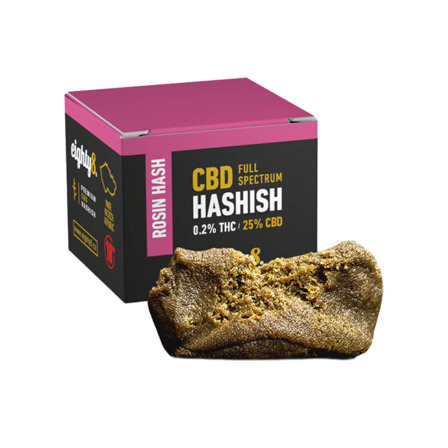 Eighty8 Estratto di CBD Rosin Hash 1g (8pezzi/display)