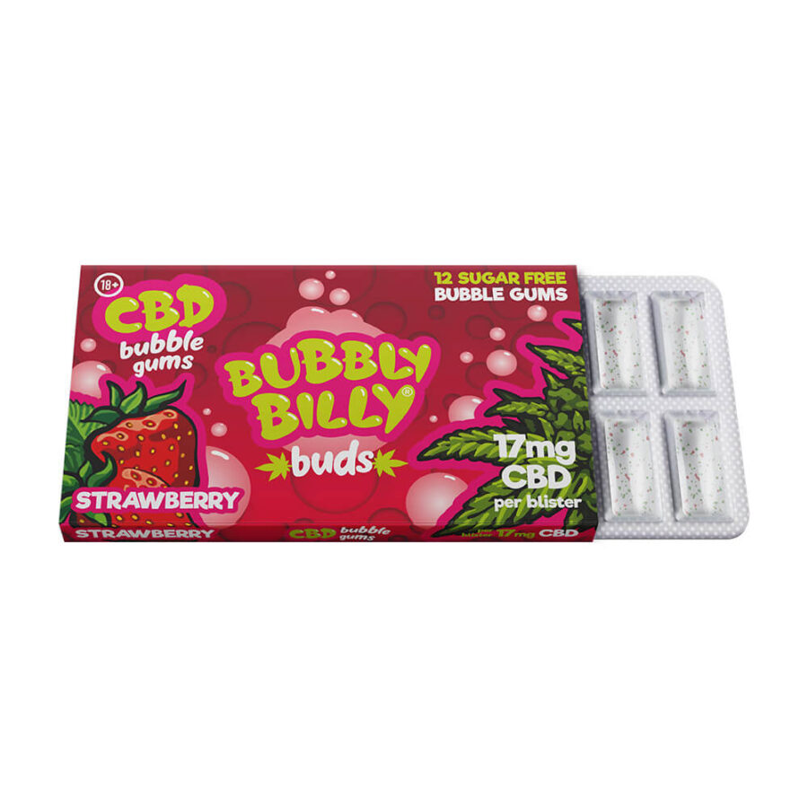 Chewing Gums alla Fragola 17mg CBD (24pezzi/display)